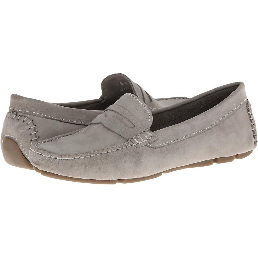 Massimo Matteo Penny Keeper Loafers Women's 5 Gray Nubuck Moc Toe Casual ZOGG982